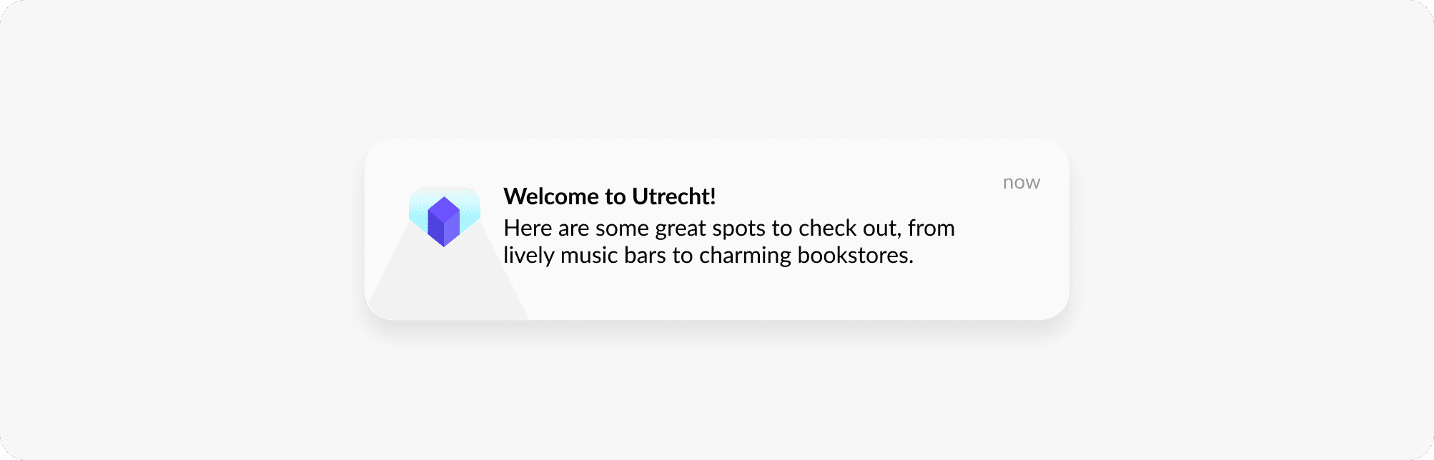 Geo-targeted push notification example
