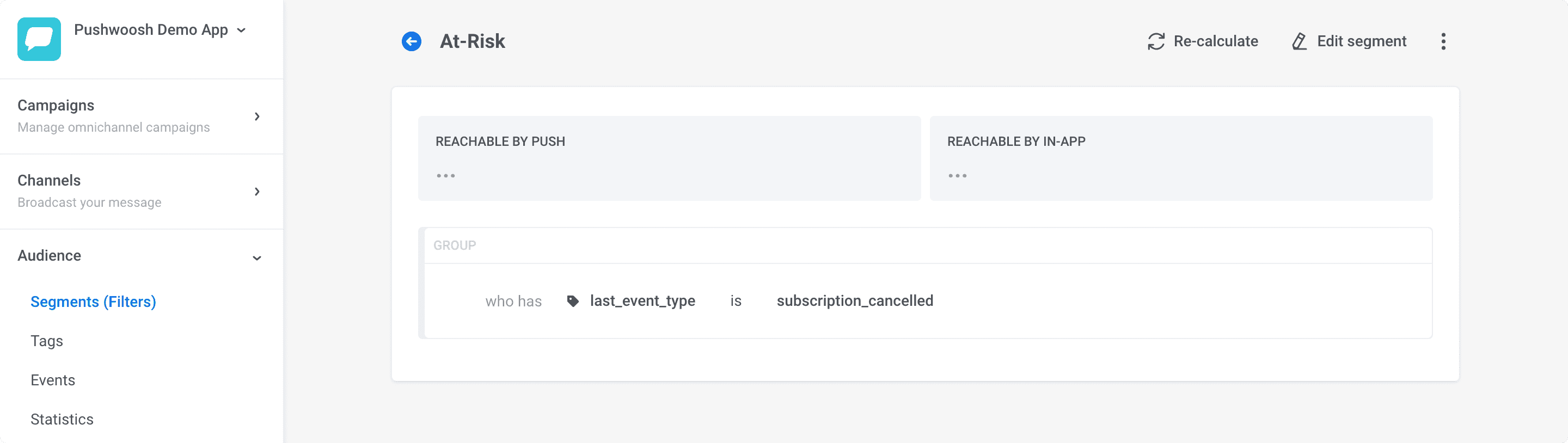 Integrating Amplitude churn-previctive segment to Pushwoosh