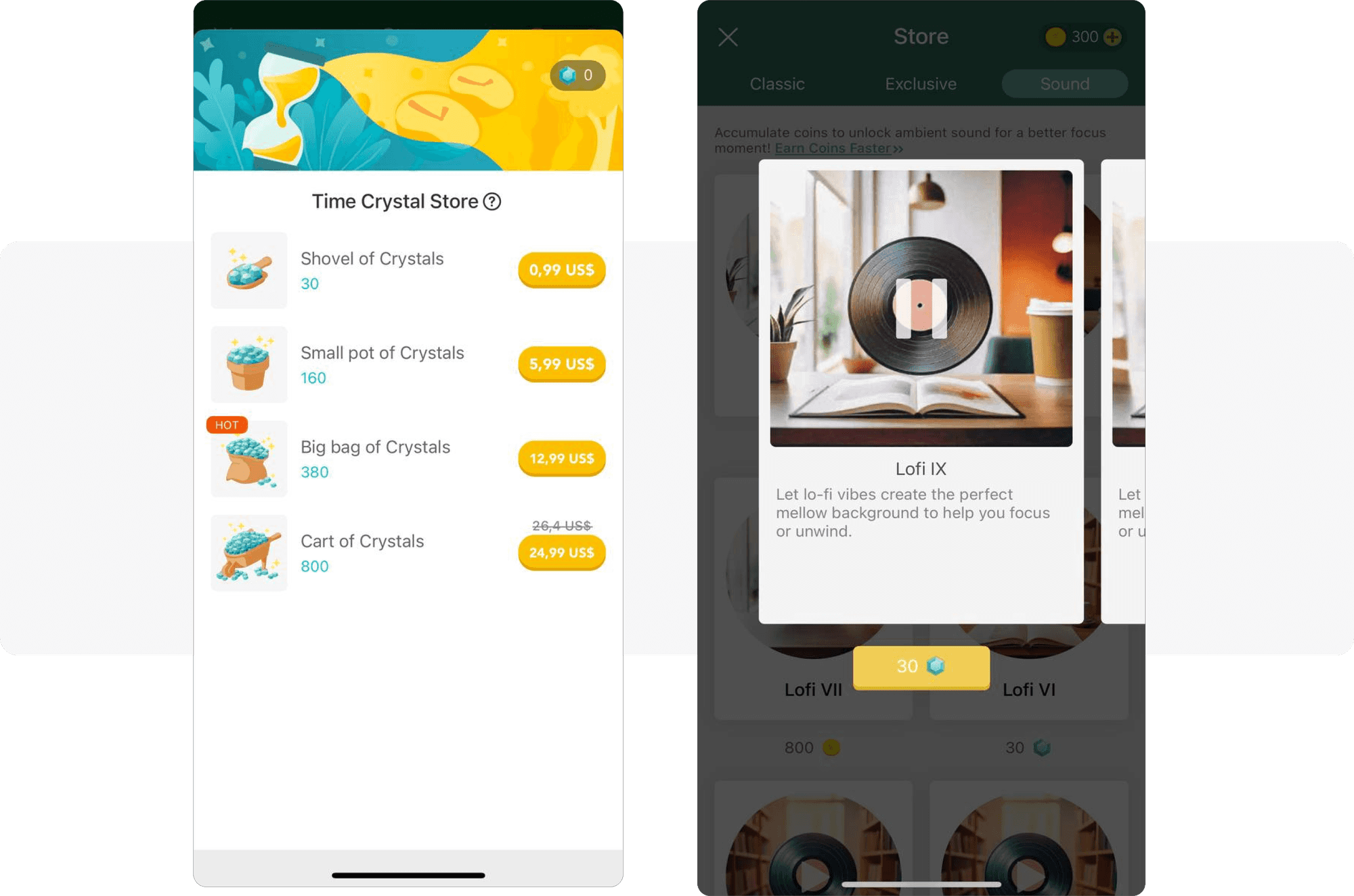 Forest app in-app purchases examples